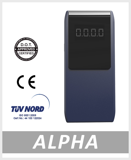 Portable digital alcohol tester - Alcovisor Alpha